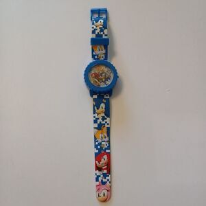 Accutime Sonic the Hedgehog Kids' Digital Display Colorful Blue Watch SNC4028AZ
